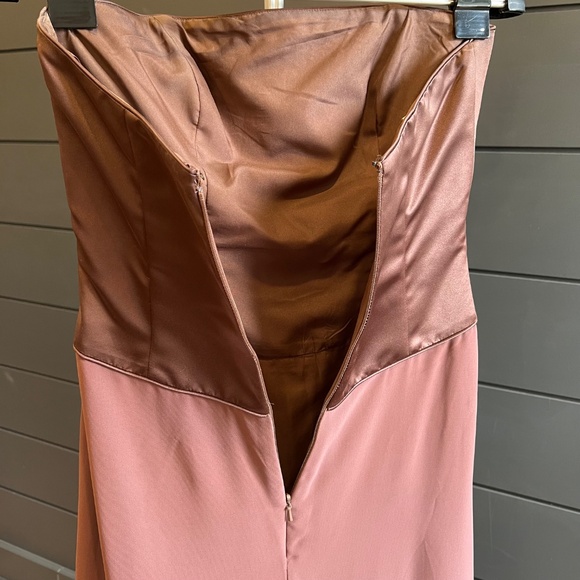 Bella Formals - Chocolate Brown Formal Dress - Size 6 - Picture 4 of 10